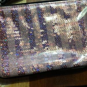 Victoria’s Secret pretty sequence bag sz 6” by 4” great Condition not used much